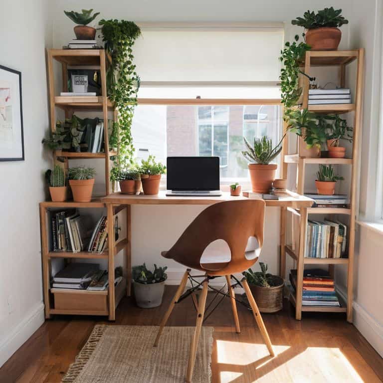 Productive home office setup