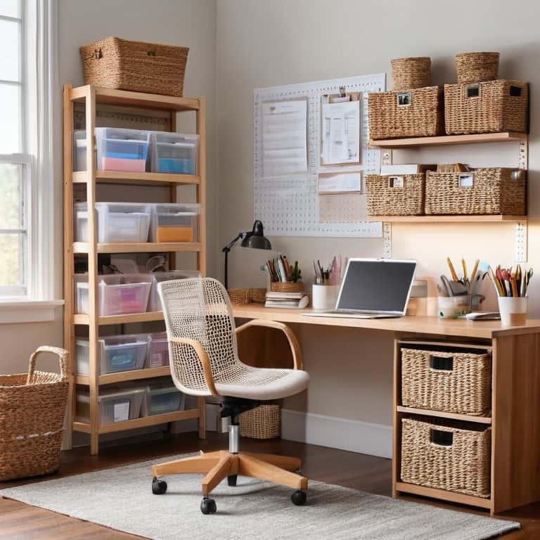 DIY storage hacks for home office