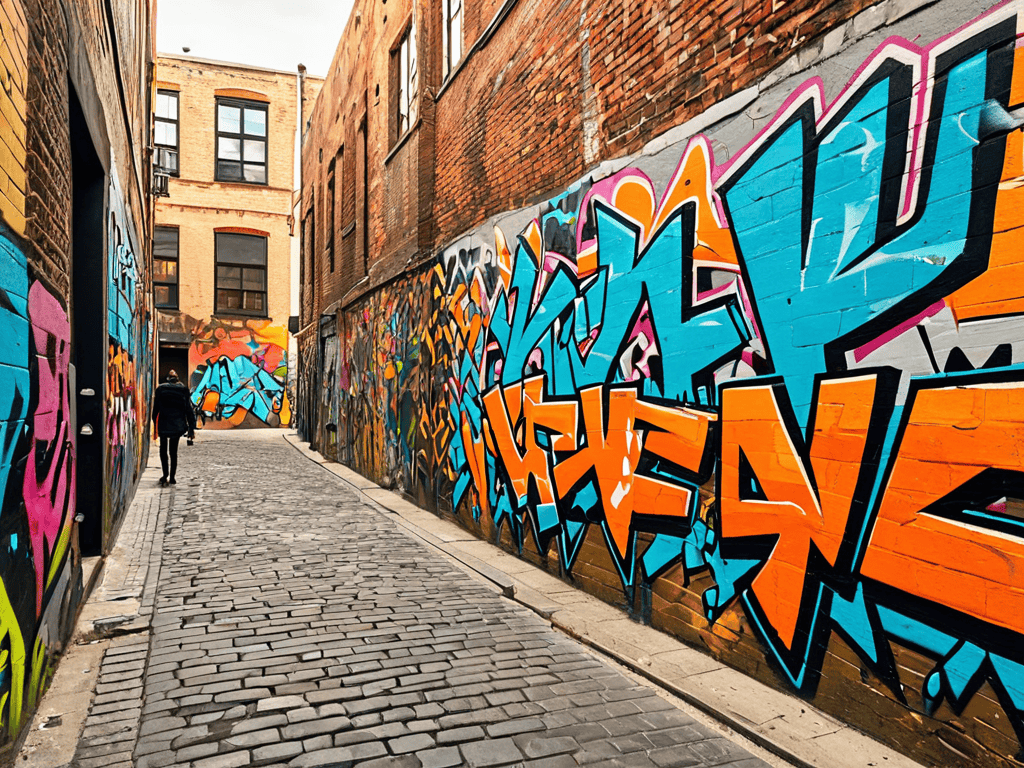 Street art culture urban scene