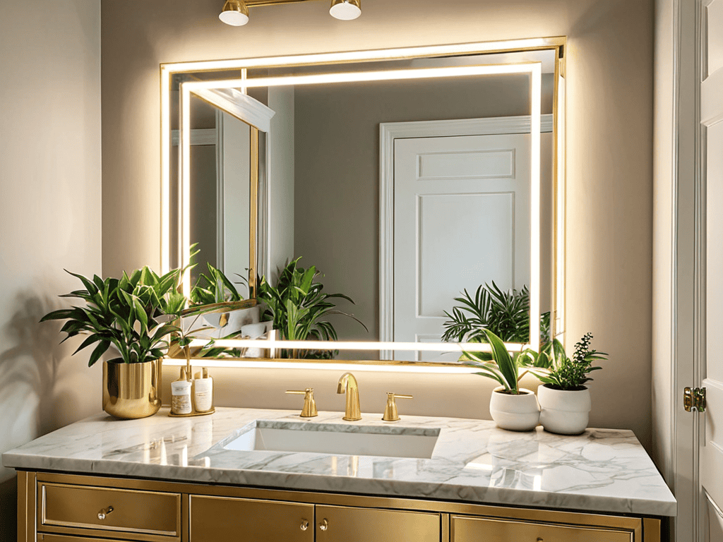 Framing a Bathroom Mirror