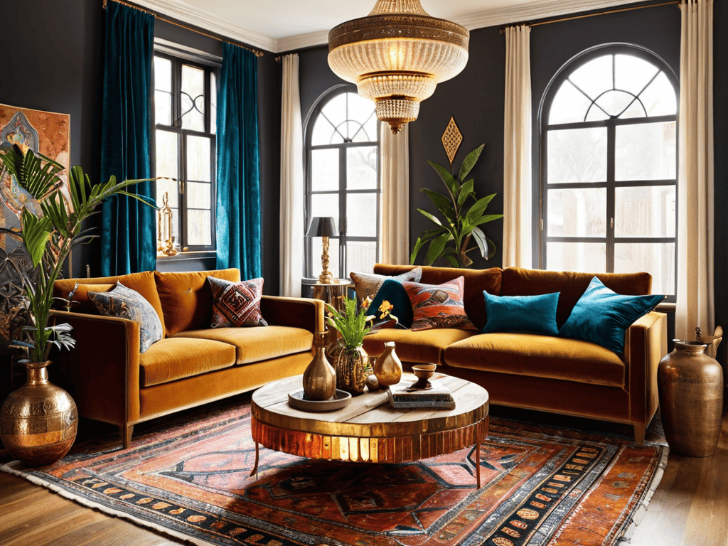 Maximalist Decor Guide metallic accents