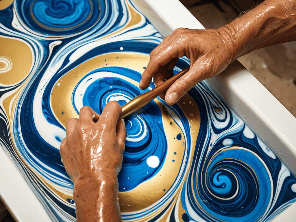 Unlocking Paper Marbling Ebru techniques