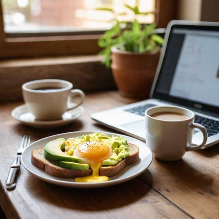 Breakfast and productivity morning routine