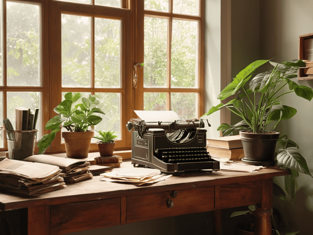 Writing for Influence with typewriter