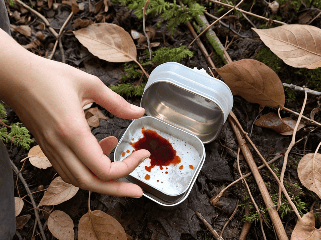 Conquering Blood Stains outdoors