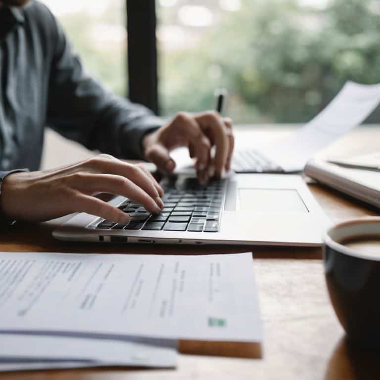 Typing Up Success" networking tips