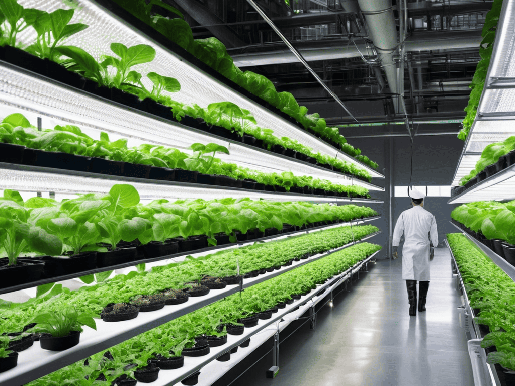 High-tech Indoor Agriculture Focused on Urban Resilience and Yield.